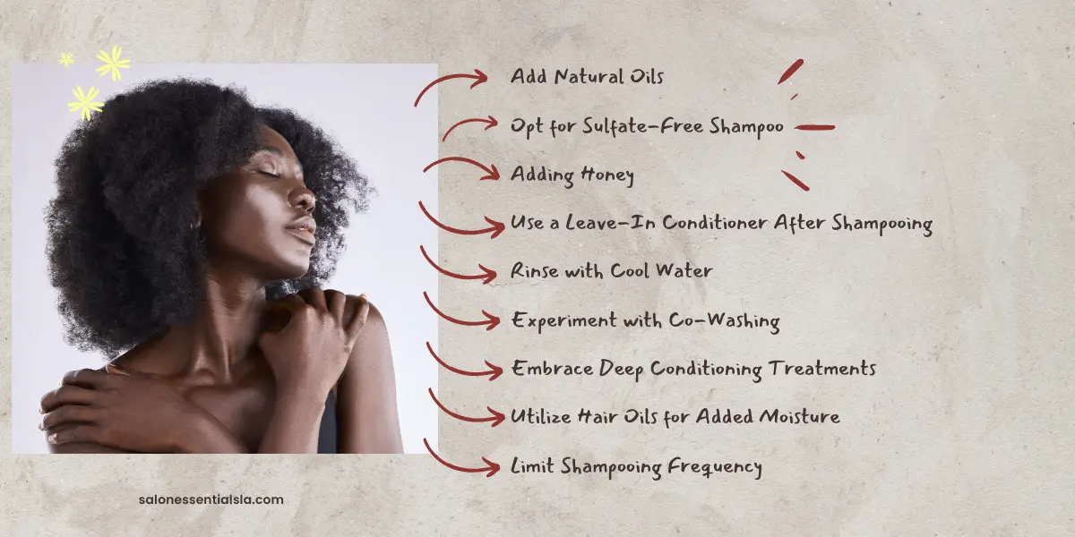 Here are some tips on how to make your shampoo more moisturizing to better cater to the needs of black hair