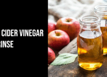 apple cider vinegar hair rinse