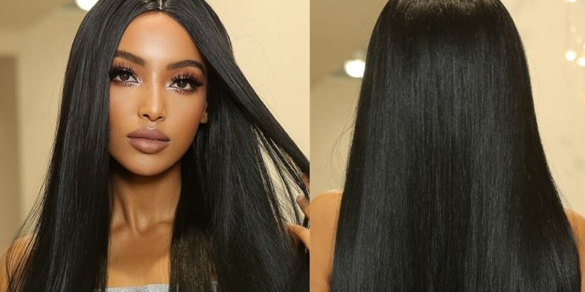 Long Straight Hair with Middle Part
