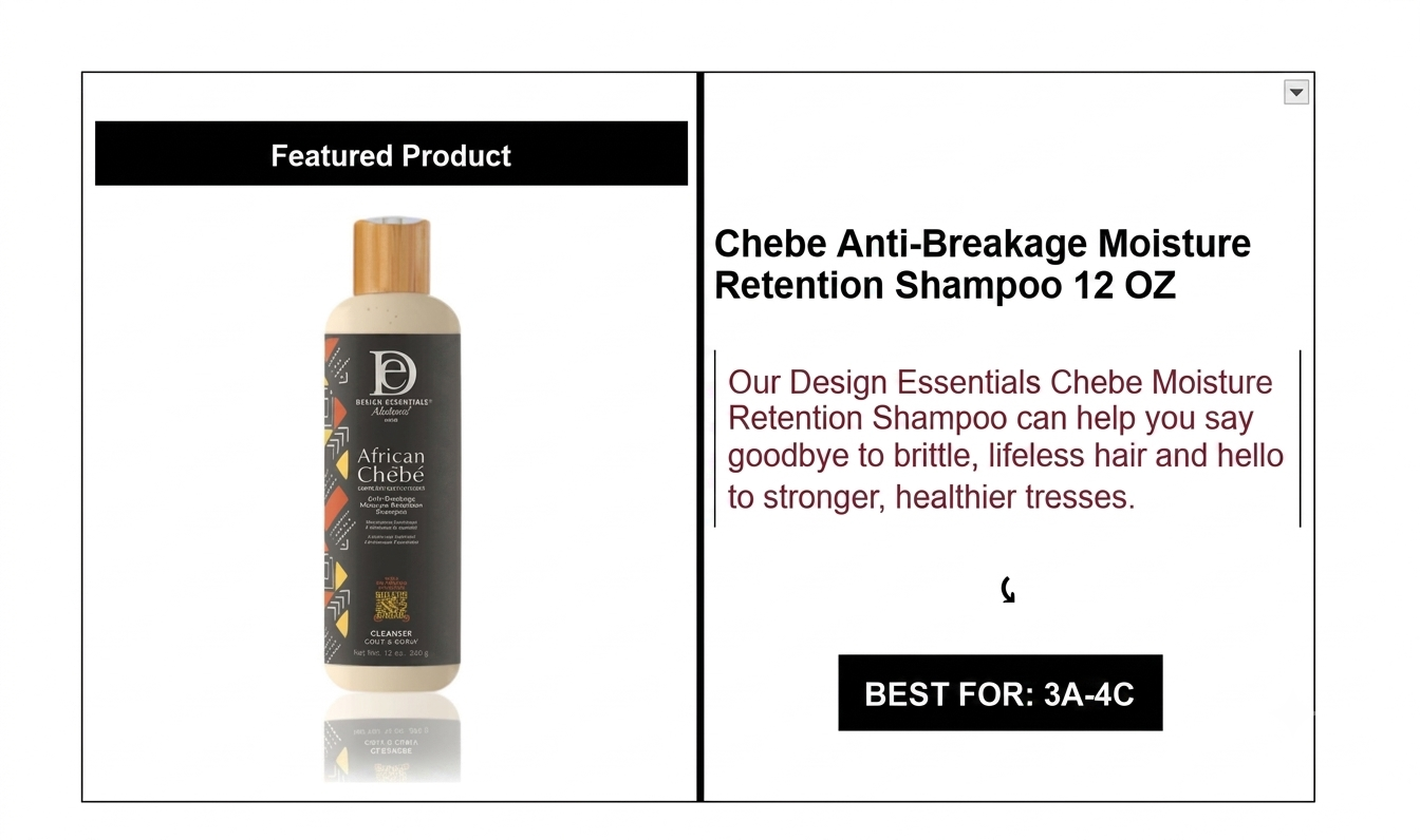 Chebe Anti Breakage Moisture Retention Shampoo 12 OZ