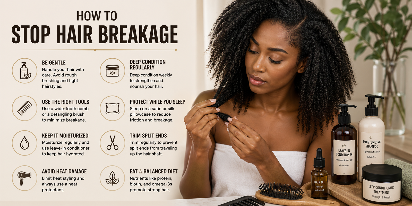 How to Stop Hair Breakage