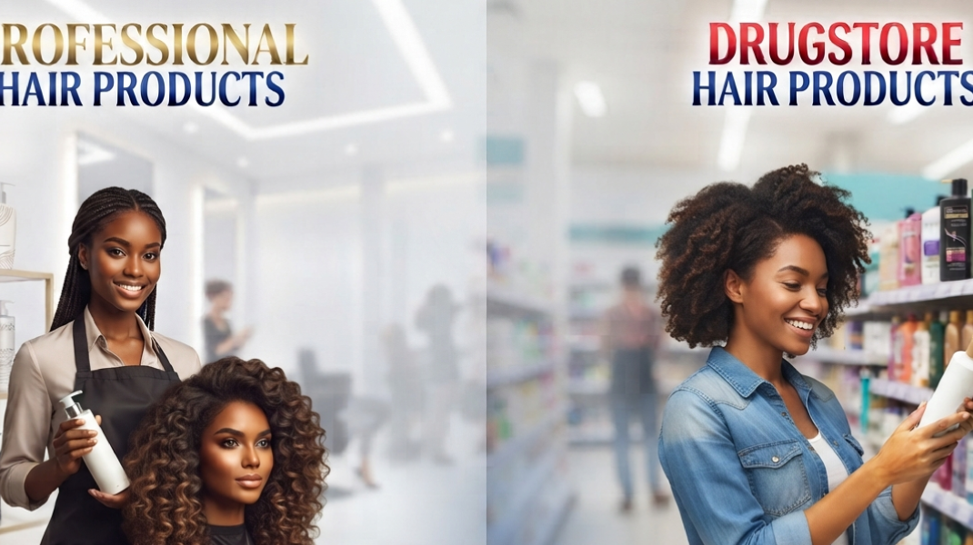 Professional Hair Products vs Drugstore Products