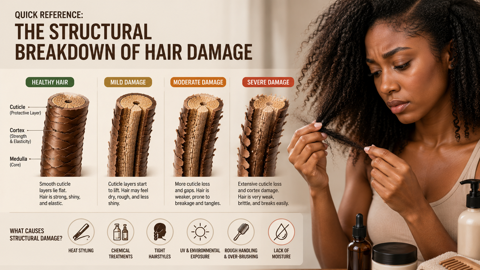 The Structural Breakdown of Hair Damage