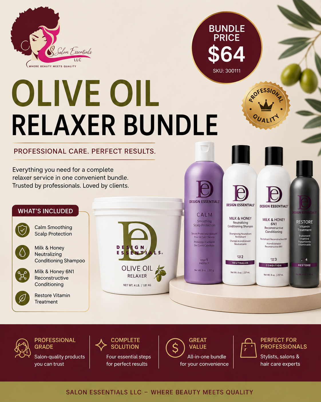 Olive Oil Relaxer Bundle